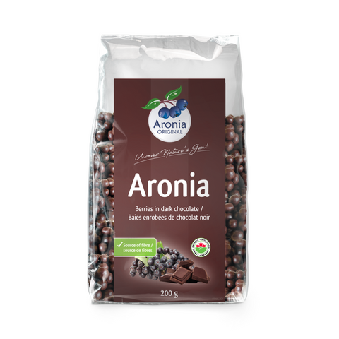 Organic Aronia Berries covered with dark chocolate (200 g)