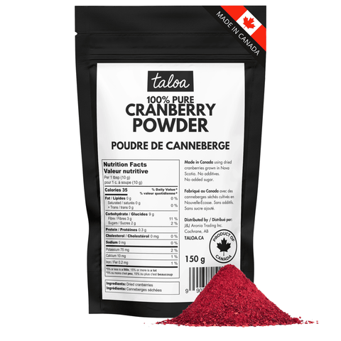 Cranberry Powder 150 g - Made in Canada