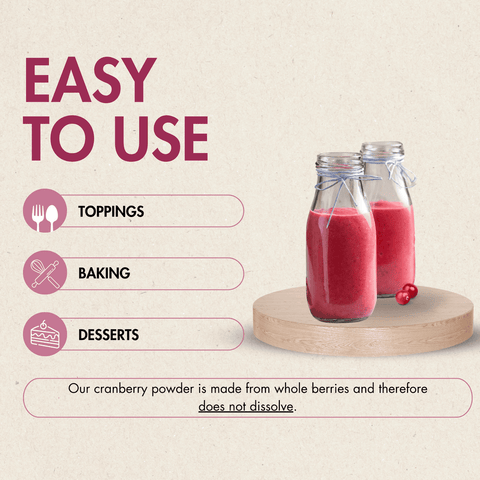 Cranberry Powder 150 g - Made in Canada