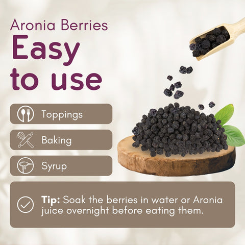 Organic Aronia Berries Dried 500 g (17.6 oz)