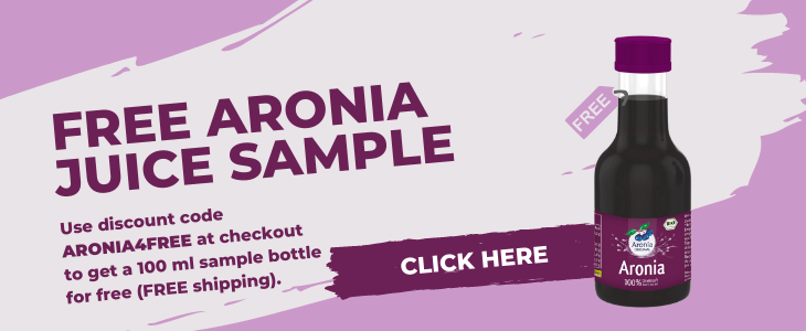 free aronia berry juice sample
