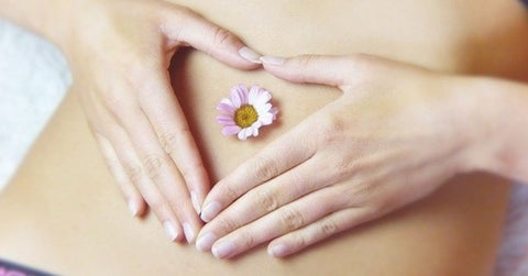 Flower on belly
