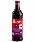 Shoti Power Shot 700 ml bottle by Aronia ORIGINAL with red and purple label, front view