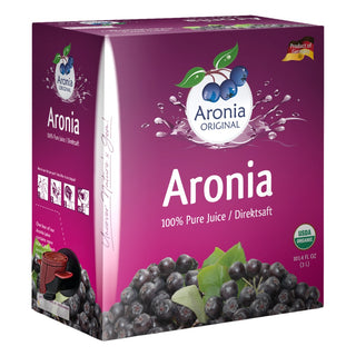 Organic Aronia Berry Juice 3L Bag-in-Box - front view