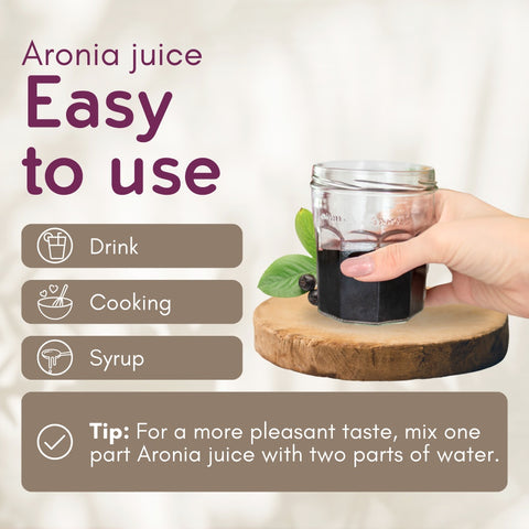 Organic Aronia Berry Juice 101.4 fl oz (3 Liter) Box | Not from Concentrate