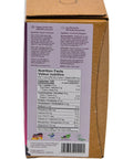 Organic Aronia Juice 3 L Bag-in-Box – Canada packaging, side panel with bilingual nutrition facts table