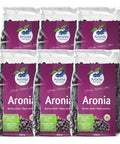 Organic Dried Aronia Berries 200 g, pack of 6 pouches – Canada packaging