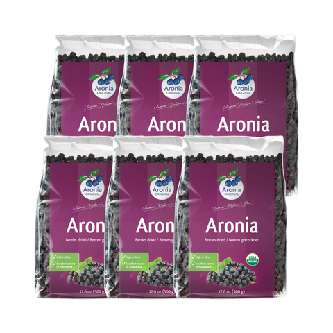 Organic Aronia Berries Dried 17.6 oz (500 g)