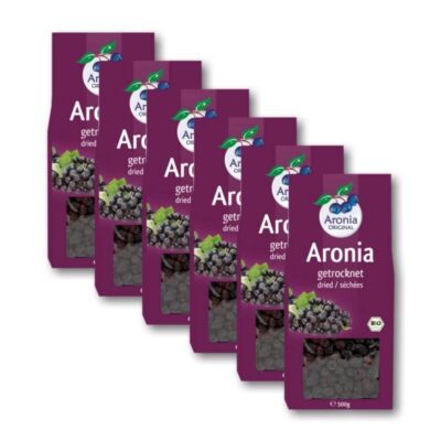 aronia original dried aronia berries 500 g 6-pack