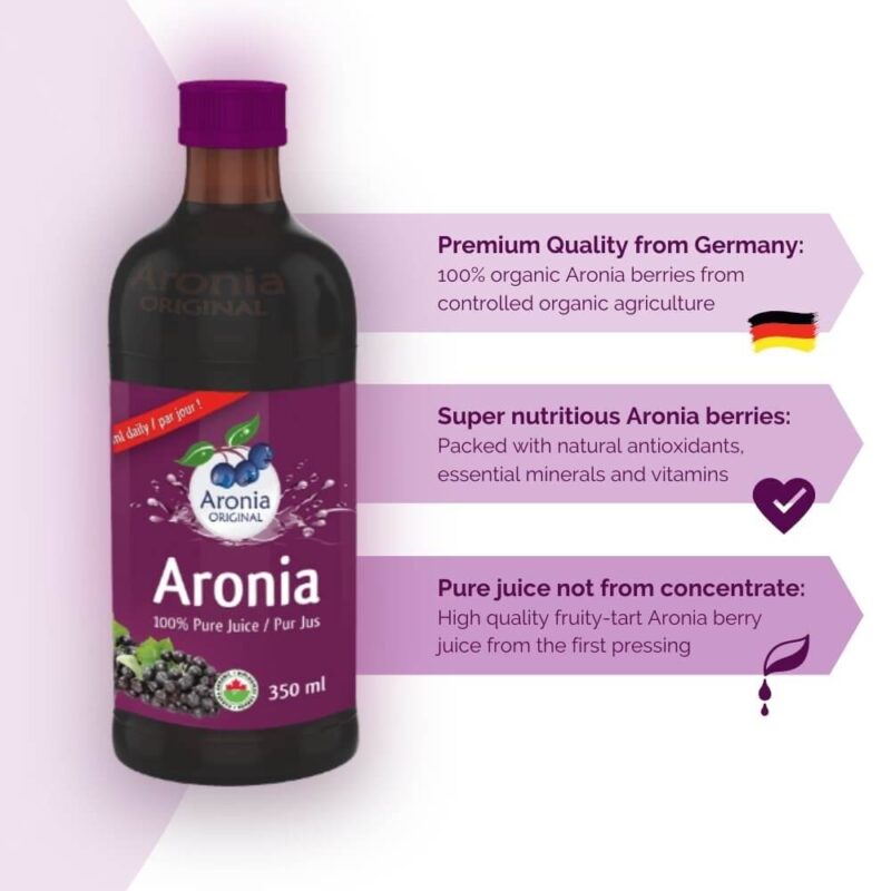 description of aronia berry juice 350 ml bottle